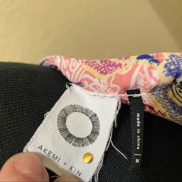 Anthropologie Akemi & Kin pink floral sleeveless M - Picture 5 of 6